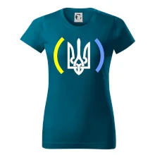 Ukrajina trojzubec s barvami