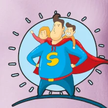 Táta superman - holka a kluk Táta superman - holka a kluk