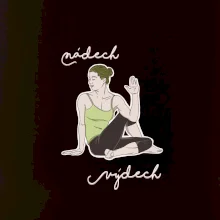 Yoga nádech výdech (Radek Pilař ART)