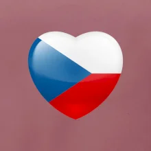 České srdce - vlajka