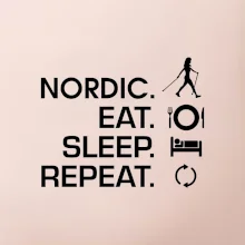 Nordic walking eat sleep