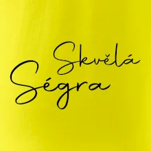 Skvělá ségra - nápis na zádech