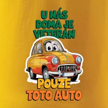 U nás doma je veterán pouze toto auto barevný nápis