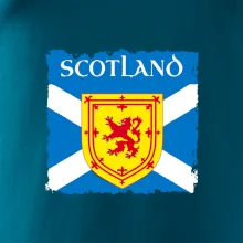 Skotská vlajka s erbem lva