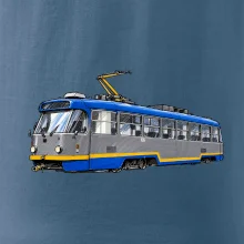 T3R SLF modrošedá kresba fixem