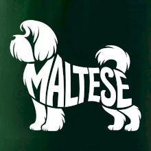 Maltézský psík nápis v těle
