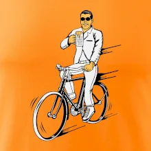 Gentleman na kole s pivem