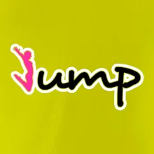 Jump - nápis a panáček