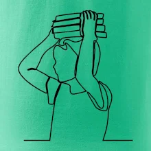 Student a kniha jedním tahem