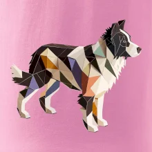 Border colie slepená z papíru