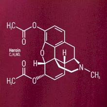 Molekulární struktura Heroin