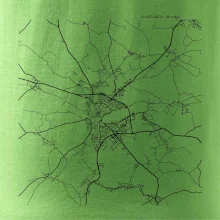 Černobílá mapa  Jindřichův Hradec (37701)