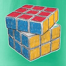 Rubikova kostka kreslená
