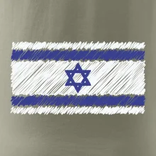 Vlajka Izrael kreslená