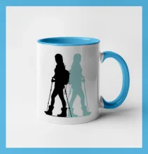 Nordic walking figury - žena