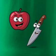 Parové triko - Jablko a nůž