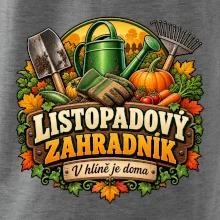 Listopadový zahradník v hlíně je doma