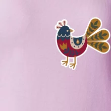 Folklor na prsu slepice