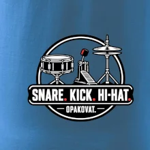 Snare kick hi-hat opakovat - bubenické trio