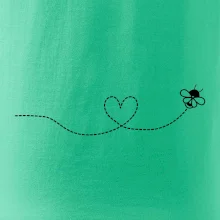 Dráha letu včely - srdce