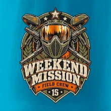 Víkendová mise vintage paintball odznak