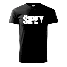 Šipky - nápis se šipkařem