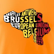 Mapy - názvy měst - Belgie