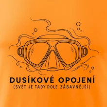 Dusíkové opojení potápěčská maska s vlnícími se linkami