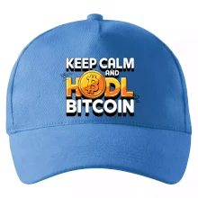 3D nápis Keep Calm and HODL Bitcoin