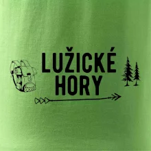 Lužické hory nápis