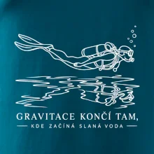 Gravitace končí ve slané vodě