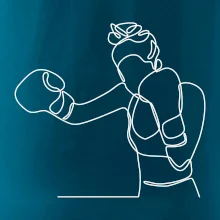 Žena boxerka jedním tahem