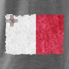 Vlajka Malta okousaná