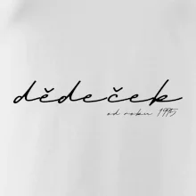 Psací nápis dědeček s ročníkem