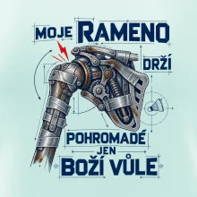 Badminton rameno drží boží vůle
