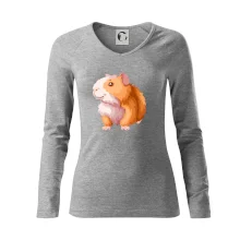 Morče - kreslené, bílo oranžové