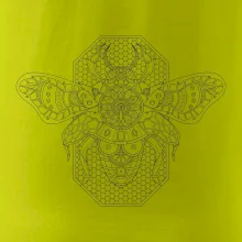 Steampunk včela černobílá