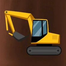 Bagr bez nápisu  z boku