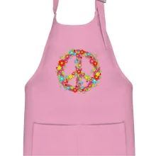 Peace symbol červené květiny