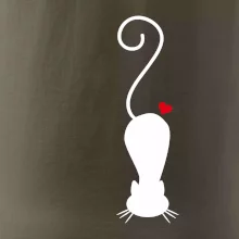 Zamilovaná kočka ležící