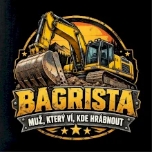 Bagrista muž který ví kde hrábnout