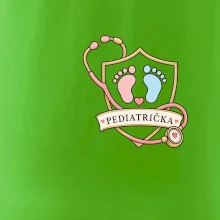 Pro nejmenší - pediatrický štít s otisky nožiček