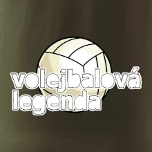 Volejbalová legenda - bílé písmo