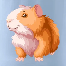 Morče - kreslené, bílo oranžové