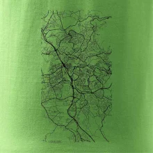 Černobílá mapa Liberec