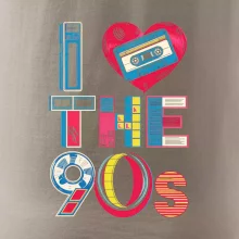 I love 90s - srdce a kazeta