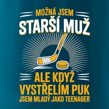 Možná jsem starší muž,  ale kdyz vystrelim puk