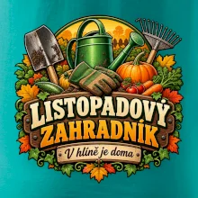 Listopadový zahradník v hlíně je doma