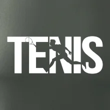 Tenis nápis silueta