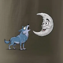 Parové triko - Vlk a měsíc